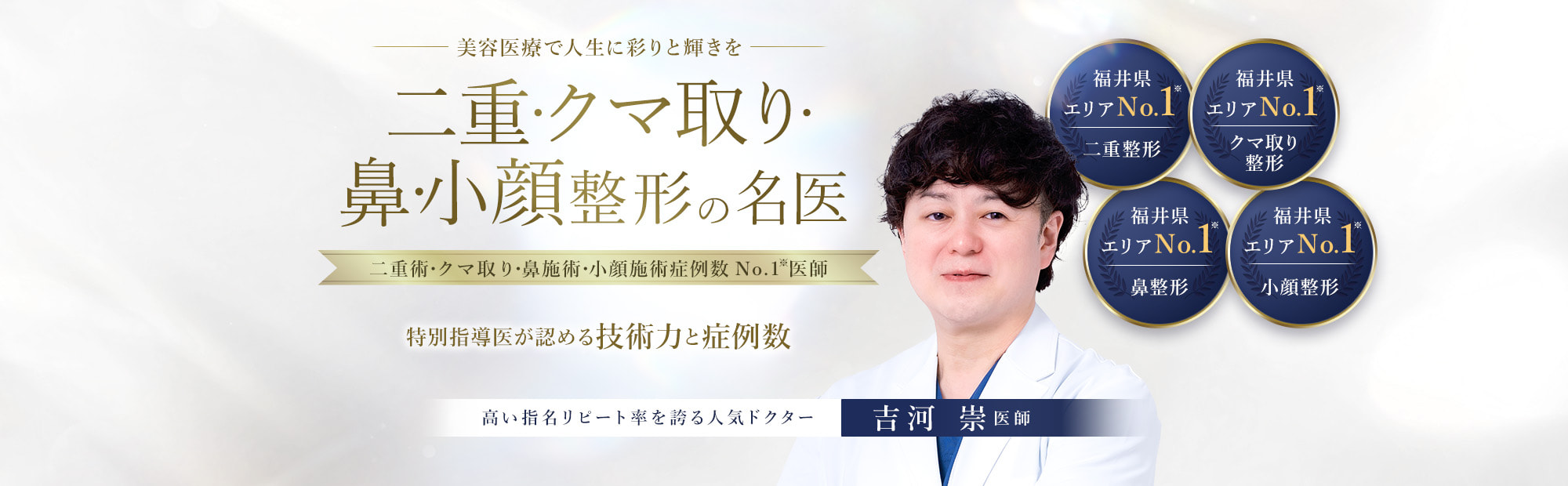 TCB福井院 二重・クマ取り・鼻・小顔整形の名医 吉河 崇医師