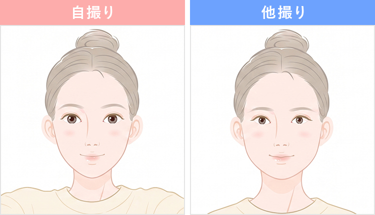 ギャザー顔のイラスト