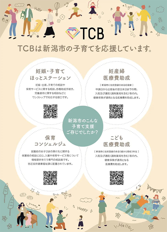 新潟市の子育て支援事業をご紹介している資料