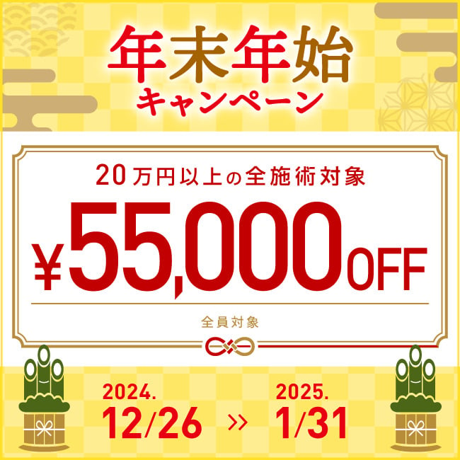 年末年始キャンペーン 55,000円OFF特別クーポン