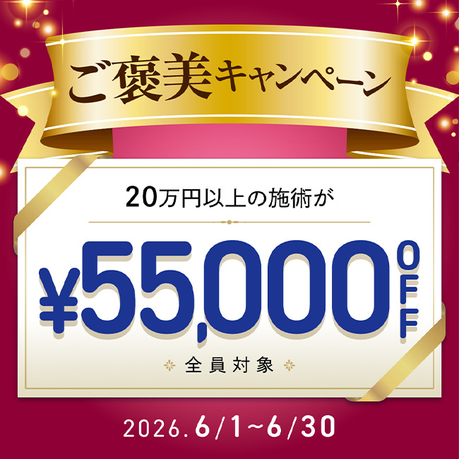 【先着限定】 ご褒美キャンペーン 55,000円OFFクーポン