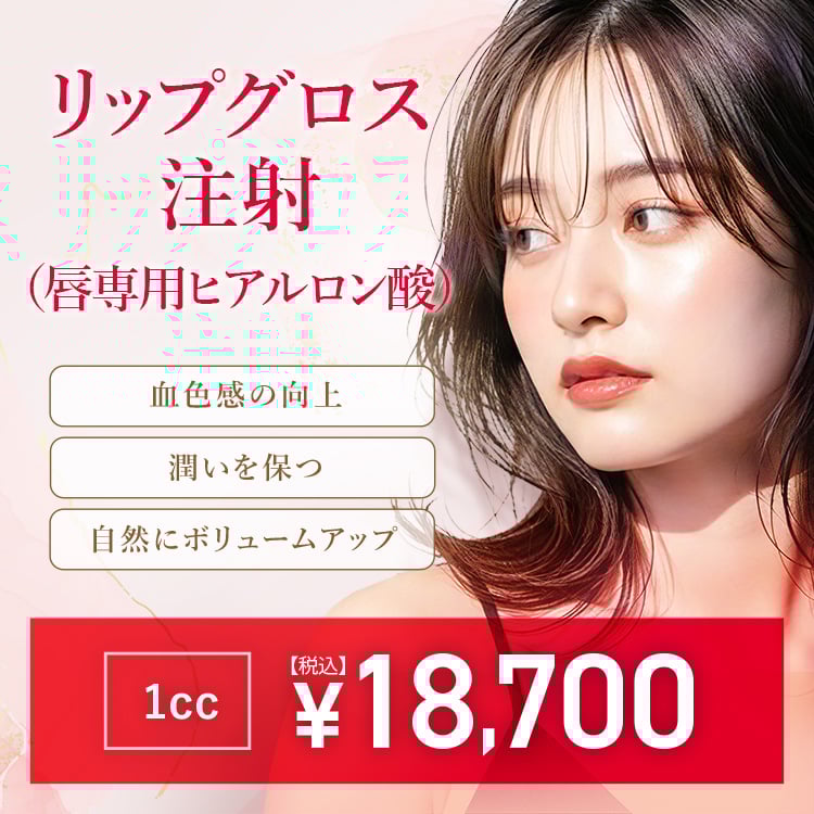 リップグロス注射（唇専用ヒアルロン酸）