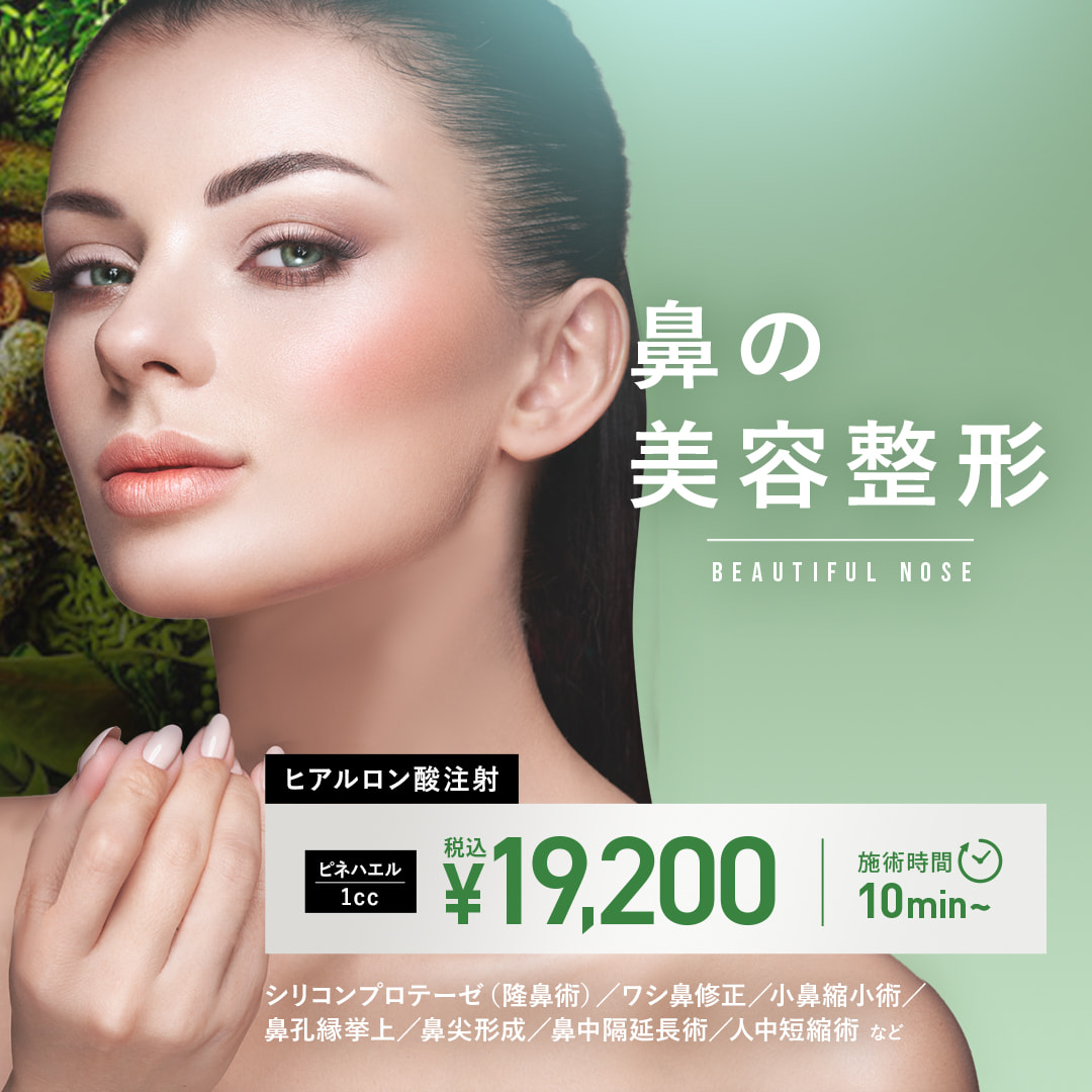 鼻の整形（小鼻縮小・鼻尖形成・鼻を高く・隆鼻術）